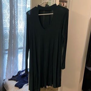 Express hunter green dress